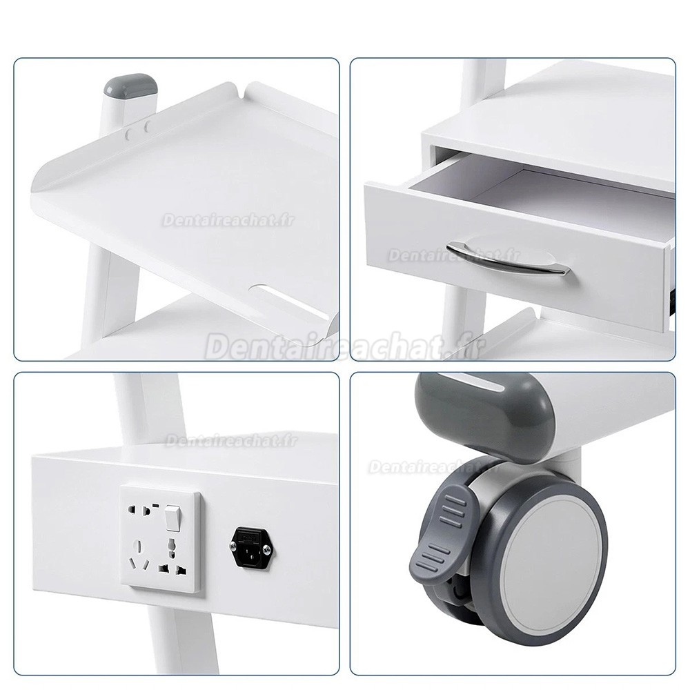 Chariot dentaire mobile Dentech T3-4 avec armoire de rangement